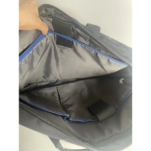 Kenneth Cole Messenger Bag Brief Case For Work School Laptop Black - Picture 9 of 11